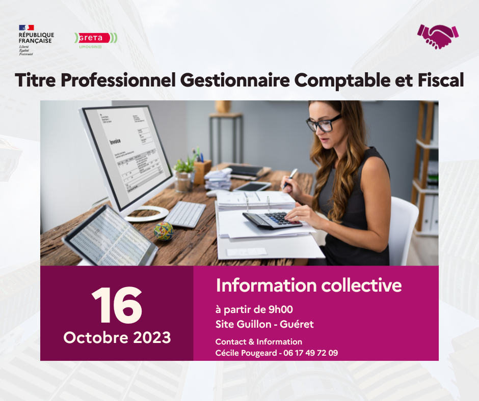 Information Collective Titre Professionnel Gestionnaire Comptable Et