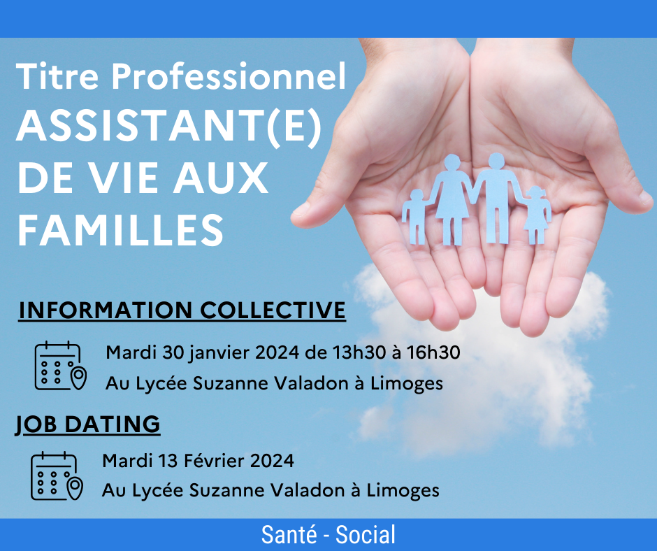 TITRE PROFESSIONNEL Assistant De Vie Aux Familles ADVF Un Pilier